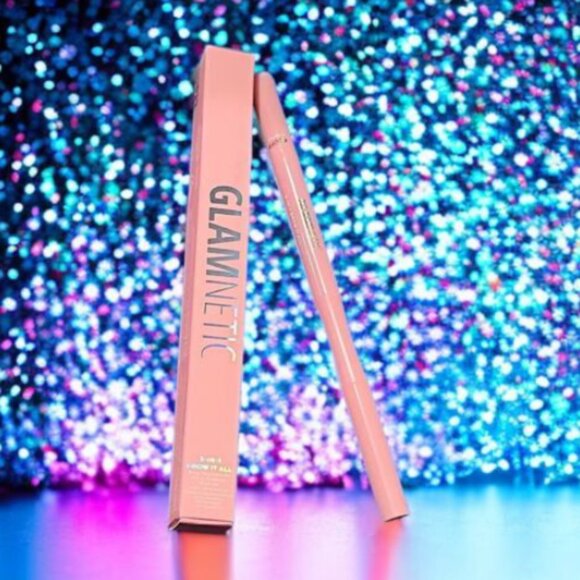 ❣️2/$36 NIB Glamnetic 3-in-1 Brow It All Brow Pencil & Gel Wand Taupe $34.99 - Picture 9 of 9